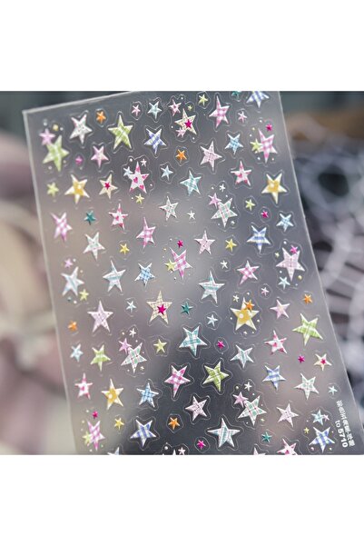 Choice27 NAILFYOU to5710 Plaid Star Vintage Academic Style Five-Pointed Star ...