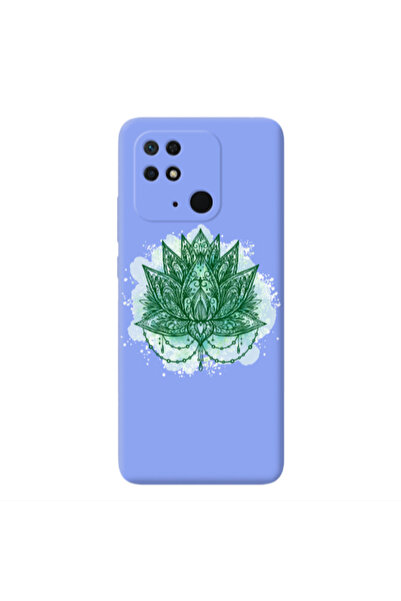 Other Xiaomi Redmi 10C Witch leaf Light Purple Colored Silicone TPU Θήκη