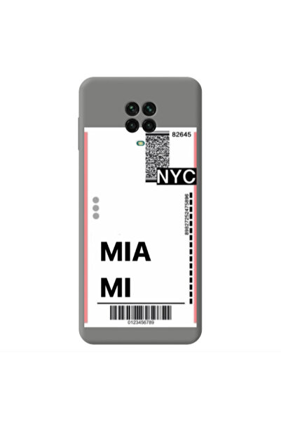 Other Xiaomi Redmi Note 9 Pro Miami NYC Grey Colored Silicone TPU Θήκη