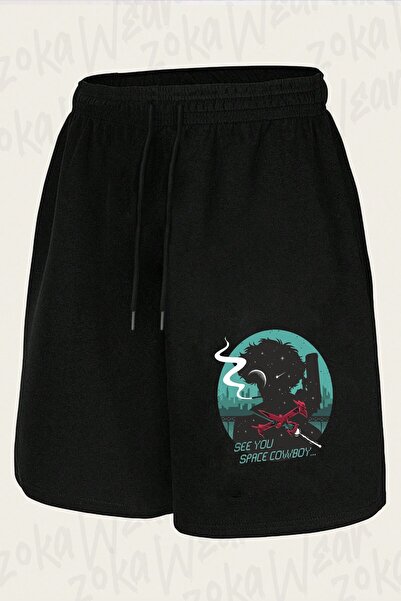 ZOKAWEAR Unisex Cowboy Bebop Spike Spiegel Space Design Printed Shorts