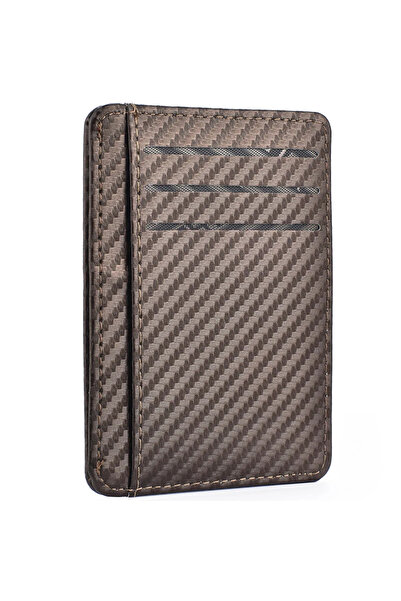 Choice1 Brown Men's Slim Thin Minimalist Front Pocket Wallets Men Anti Rfid B...