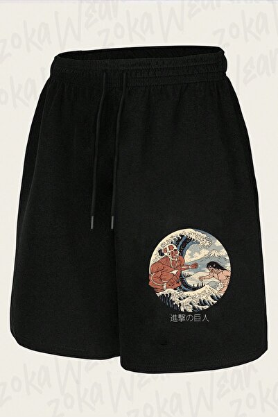 ZOKAWEAR Unisex Attack on Titan Design Printed Shorts