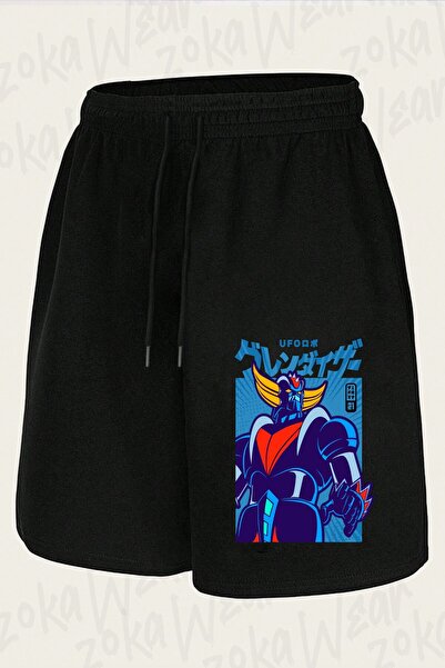 ZOKAWEAR شورت مطبوع بتصميم 203 Pop Grendizer للجنسين
