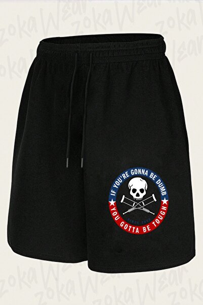 ZOKAWEAR Unisex Σορτς με στάμπα Jackass Forever If You're Tasarım