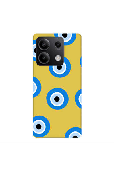 Other Xiaomi Redmi Note 13 5G Evil eyes beads Yellow Colored Silicone TPU Θήκη