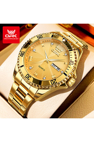 Choice Gold OPK Brand Men's Watches Luxury Gold Wristwatch for Men High-end W...