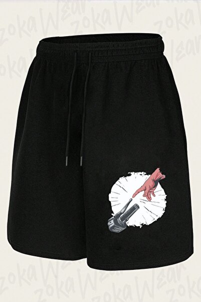ZOKAWEAR Unisex σορτς με στάμπα για λάτρεις της μοτοσικλέτας