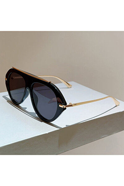 choice2 black-black golden KAMMPT Pilot Sunglasses Men New in Fashion Vintage...