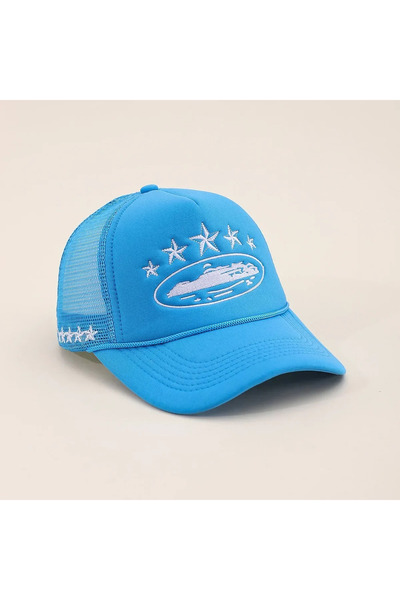 Choice 55-60cm Five-Star-LakeBlue New Unisex Pentagram Baseball Hats Hip Hop ...