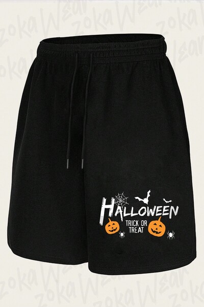 ZOKAWEAR Unisex Halloween Halloween Design Printed Shorts