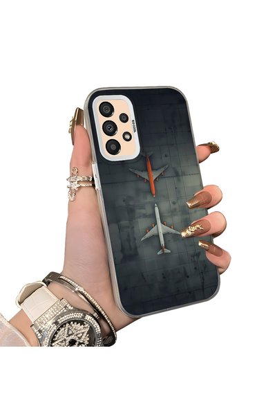 Hontinga Samsung Galaxy A33 Compatible Silicone Edge Hard Back Case Couple Ph...