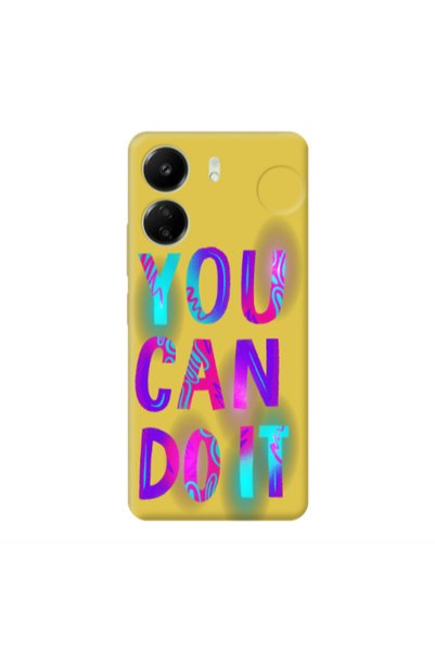 Other Xiaomi Redmi 13C You Can Doit Yellow Colored Silicone TPU Θήκη