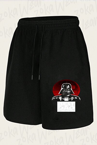 ZOKAWEAR شورت مطبوع بتصميم Star Wars Best Dad للجنسين