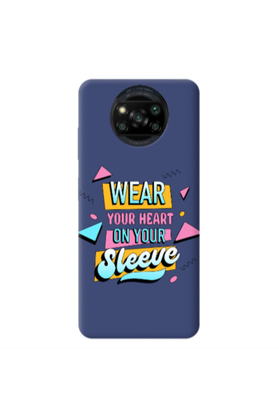 Other Xiaomi Poco X3 /X3 Pro Wear Your Heart Dark blue Colored Silicone TPU Θήκη