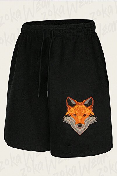 ZOKAWEAR Unisex Prism Fox Design Printed Shorts
