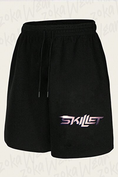 ZOKAWEAR Unisex Skillet Design Printed Shorts