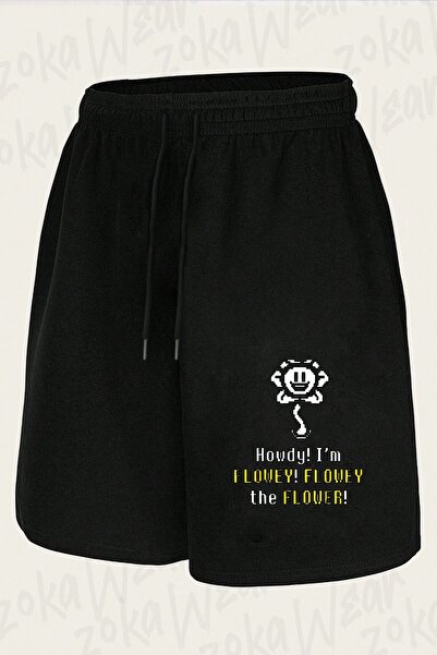 ZOKAWEAR شورت مطبوع بتصميم لعبة Undertale Flowey Sans للجنسين