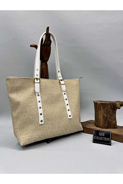 WİKİDAYS.S MODA TRENDİ Women's Shoulder Bag with Wicker Look Leather Strap - ...