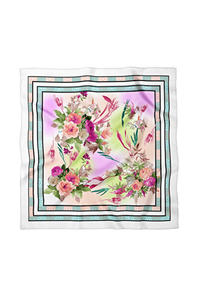 Sultan İpek Floral Patterned Scarf / Bandana 50X50Cm