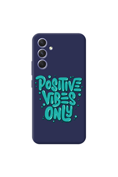 Other Samsung A36 Positive Vibes Only Dark blue Colored Silicone TPU Θήκη