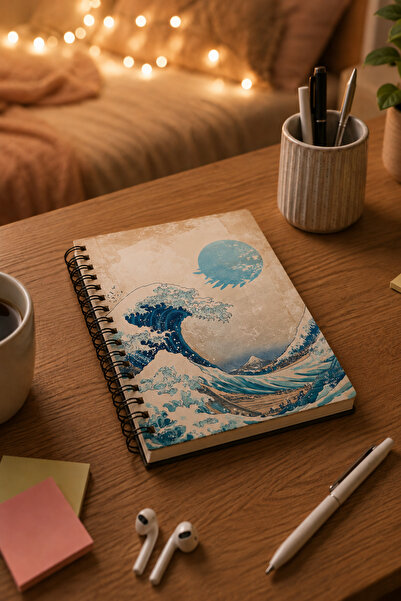 Anime Marketi A5 Japon Kültürü Temarlı Spiralli Defter – Çizgili | 100 Yaprak...