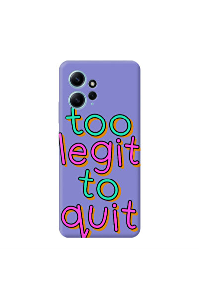 Other Xiaomi Redmi Note 12 4G Too Legit To Quit Purple Colored Silicone TPU Θήκη
