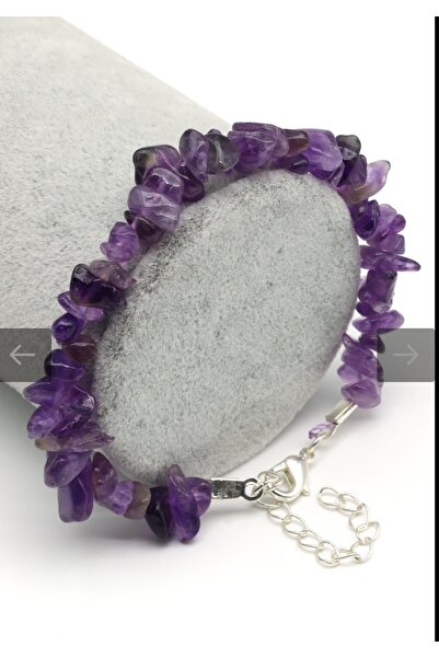 best bioenerji taş terapi Amethyst Broken Stone Natural Stone Bracelet – Cert...