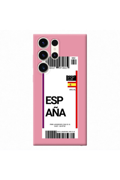 Other Samsung S23 Ultra Espana Arrival Pink Colored Silicone TPU Θήκη