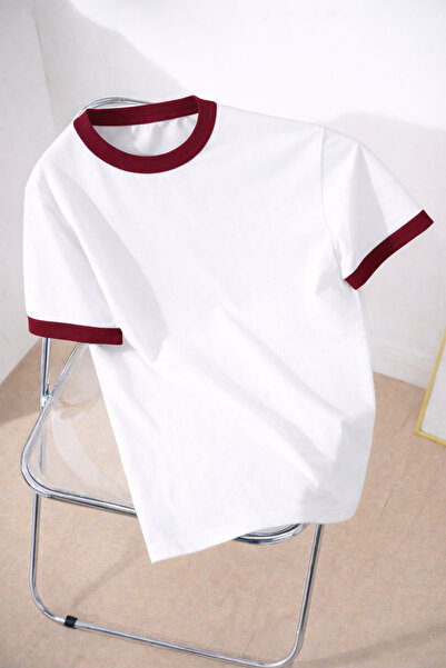 MODARİCH Tricou unisex pentru femei/bărbați, cu guler plat, colorat, fără imp...