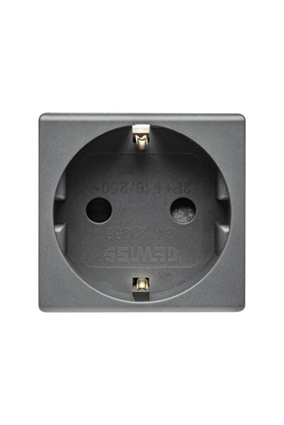 Gewiss Priza Schuko Negru 2M 2P+E 16A, System, GW21265,