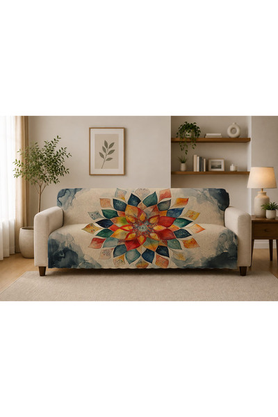 Şen Dekorasyon Colorful Belly Pattern Seat Cover
