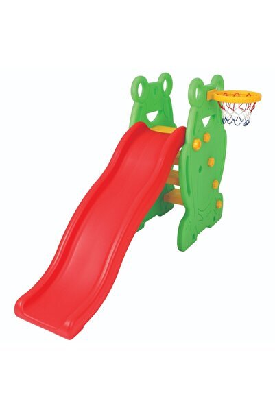 Eduplay Centru joaca 2 in 1 deluxe Broscuta Edu Play cu tobogan si cos baschet