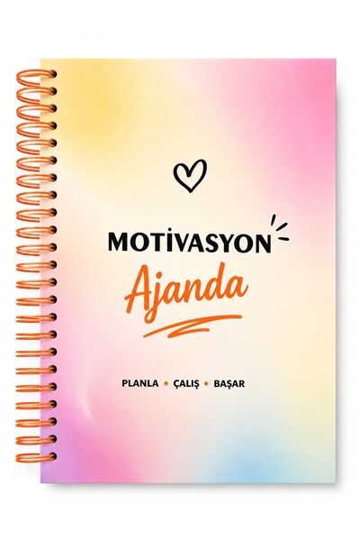 KROP Motivasyon Ajandam RENKLİ - Pastel Seri - Stickerlı - Tarihsiz - 160 Say...