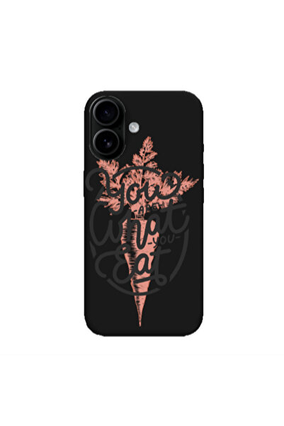 Other Apple Iphone 16 plus You are What You Eat Black Colored Silicone TPU Θήκη