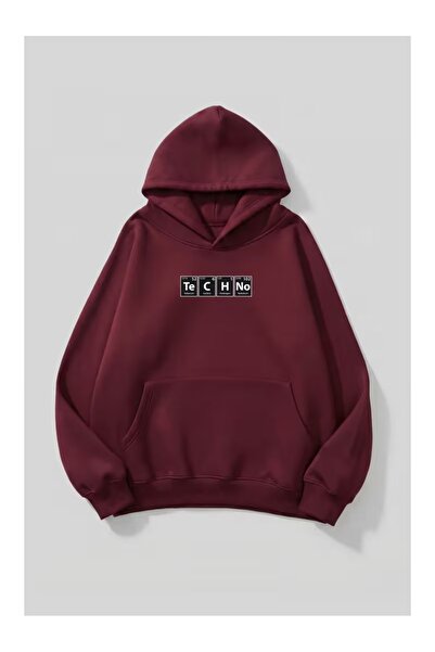 ZİYMO Men's Hooded Printed Relaxed Fit Sweatshirt