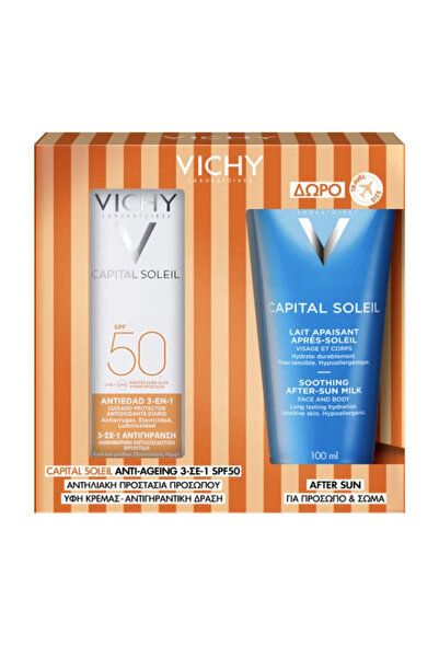 Vichy Προσφορά: Capital Soleil Αντιγηραντικό Αντηλιακό Προσώπου 3 σε 1 με Αντ...