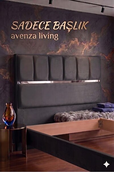 Avenza living Tek Kişilik Baza Başlığı - 90 cm Silinebilir Baby Face Kumaş Ka...