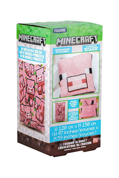 MINECRAFT Paladone Φλις Κουβέρτα-Μαξιλάρι