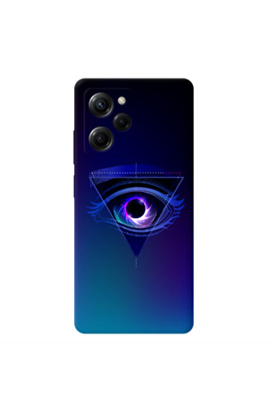 Other Xiaomi Poco X5 Pro Triangular blue eye Transparent Silicone TPU Θήκη
