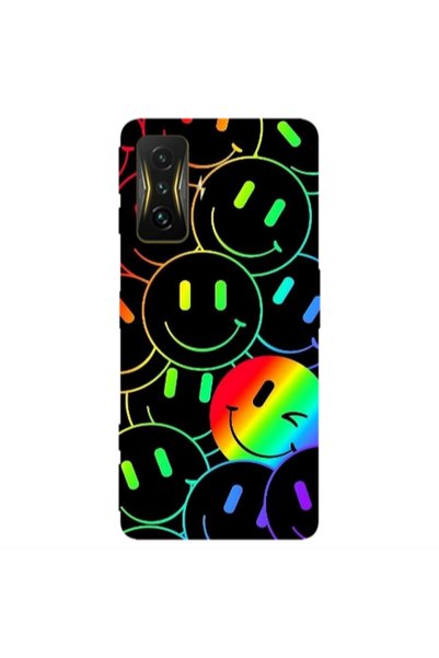 Other Xiaomi Poco F4 Gt Rainbow Smile Transparent Silicone TPU Θήκη