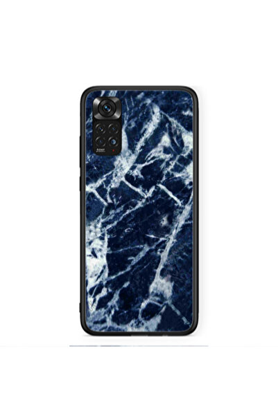 Other Xiaomi Redmi Note 11S NFC Marble Cracked Purple Black Glossy Θήκη