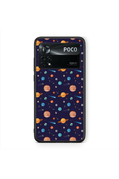 Other Xiaomi Poco X4 Pro Planets Black Glossy Θήκη