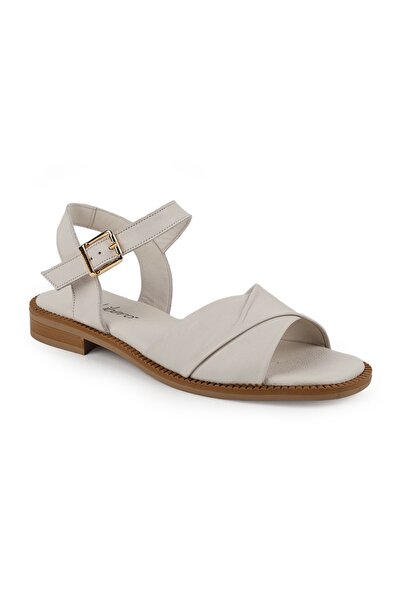 Libero Women's Sandals Asymmetrical Folded Cross-Strapped Ankle Buckle Thermo...
