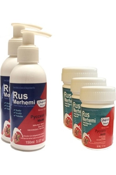Rekze Tüy Dökücü Azaltıcı Rus Merhemi 150 ml 2 Adet + Genital Bölge Merhemi 50 ml 3 Adet