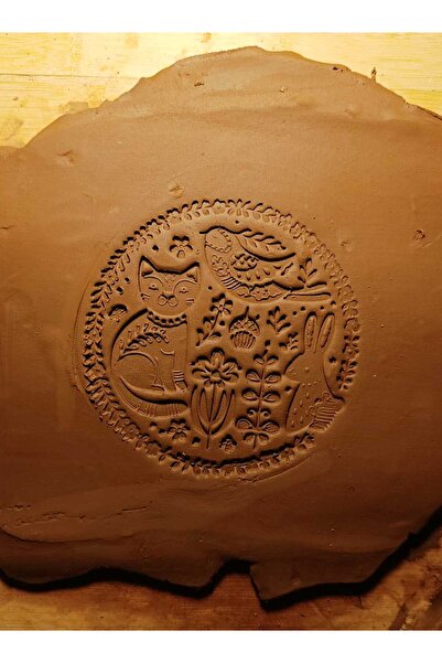 Enbceramic 11 CM DESEN SERAMİK-POLİMER KİL- KURABİYE MÜHÜR KALIP