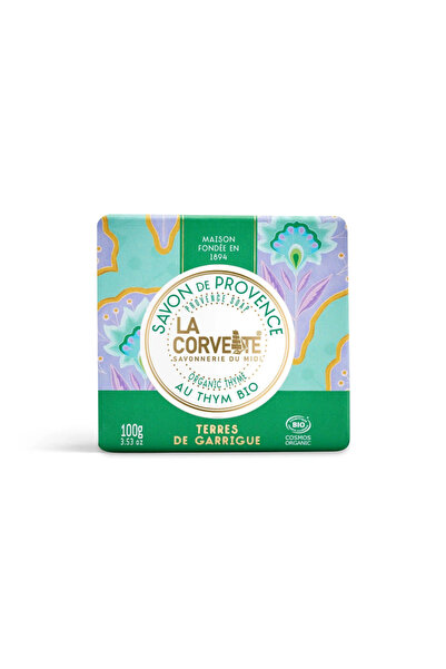 LA CORVETTE Organic Scented Thyme Soap Bar - Natural Cleanser – 100g