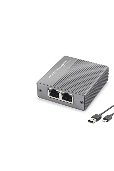 Skygo Gigabit Ethernet Switch 4 Port Type C with Power Input Gray Hdx1413