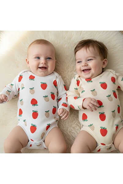 milay's life home collections طقم مكون من قطعتين من القطن 100% للأطفال والرضع...