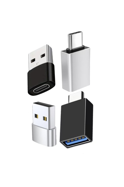 choice2 4pcs USB to USB C OTG Adapter, Type C Female to A Male Converter USB ...