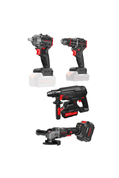 Specco Black Spark 4'lü Akülü Set 2x4.0Ah (BS20V 1050 Darbeli Matkap+ BS20V-3...